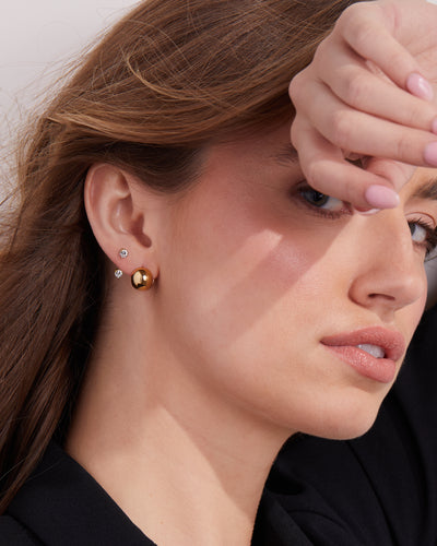 Orb Huggie Hoops
